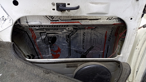 Виброизоляция дверей УАЗ Хантер